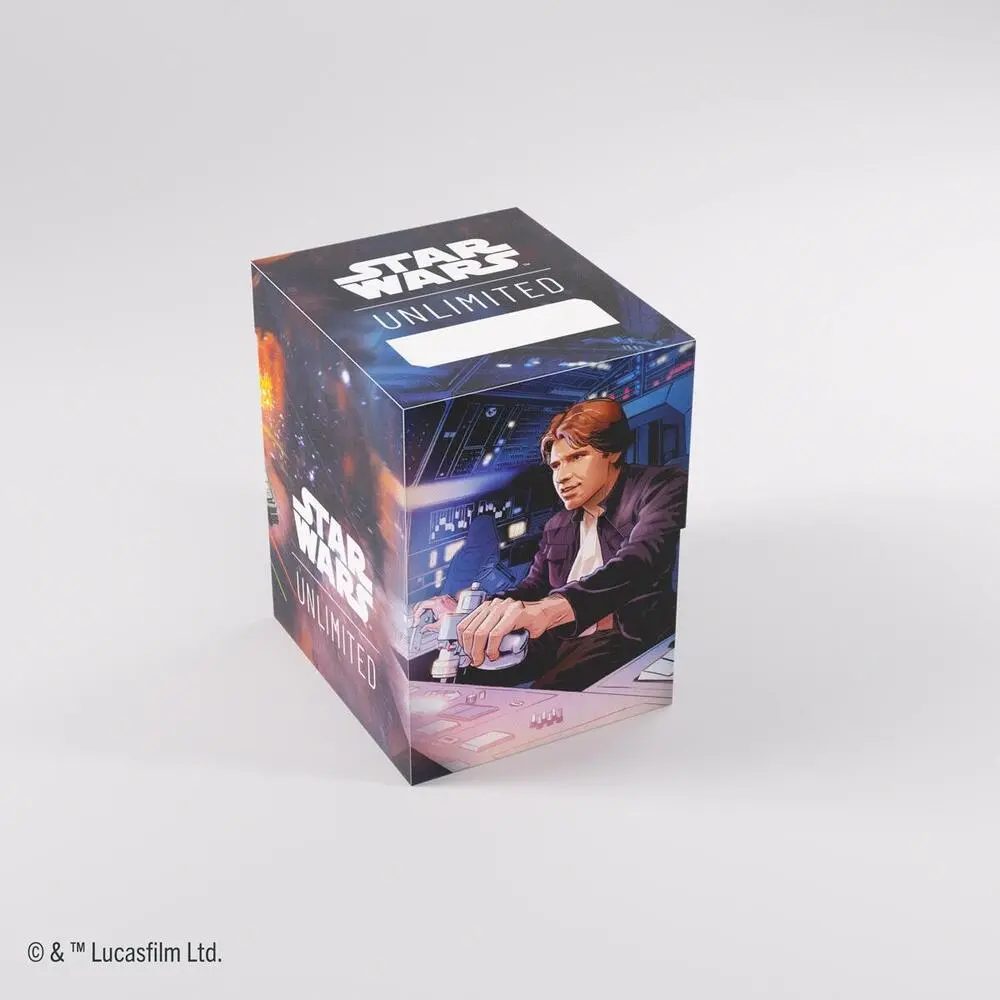 STAR WARS UNLIMITED: JUMP TO LIGHTSPEED - DECK BOX HAN SOLO/MILLENNIUM FALCON (copia)