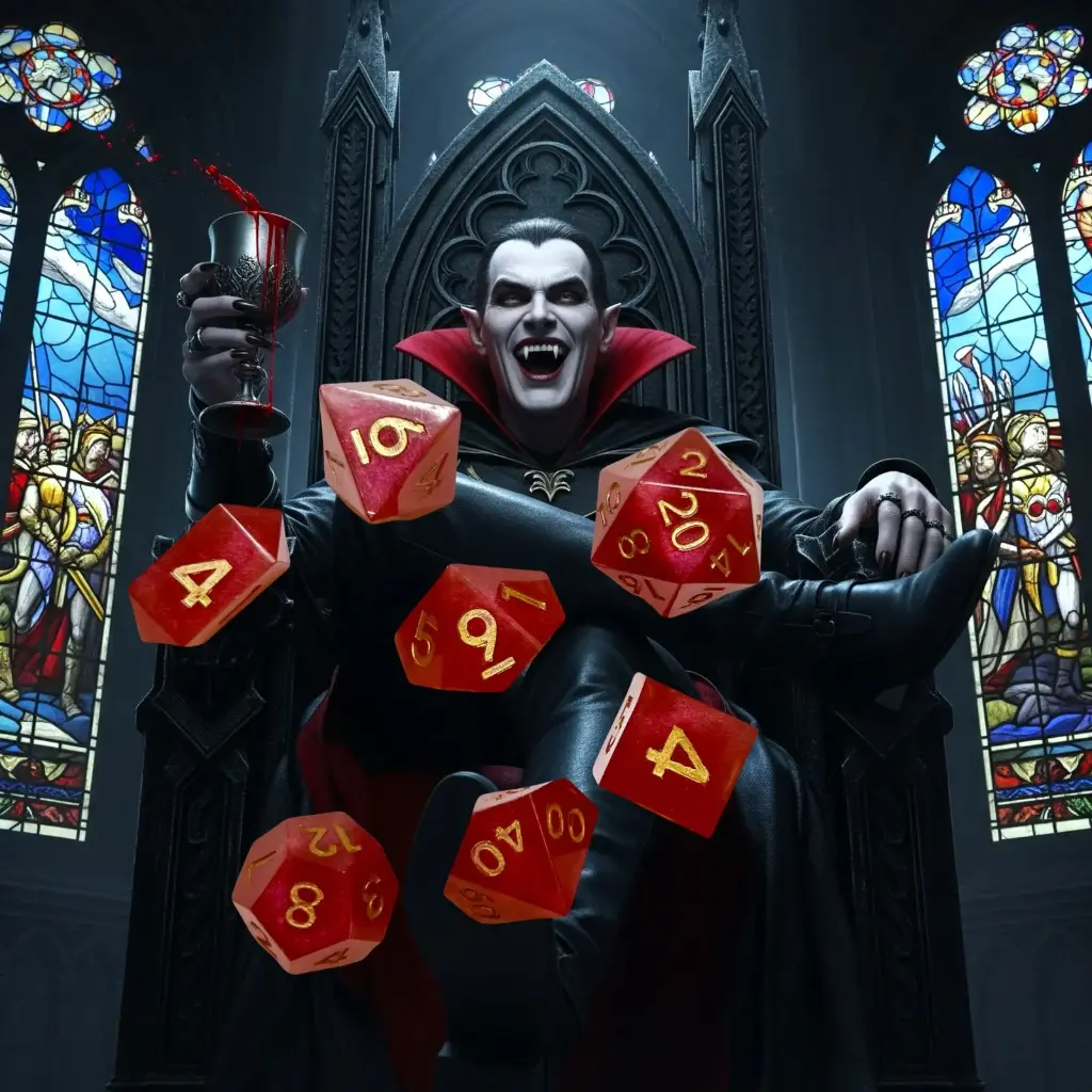 DADOS DUNGEONPUNK GAMING (VINO DE VAMPIRO)