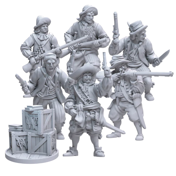BLOOD & PLUNDER: DUTCH KAPERS FACTION BOX (PLASTICO)